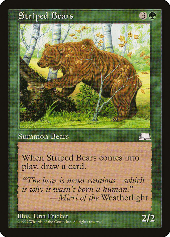 Striped Bears [Weatherlight] | Exor Games Truro