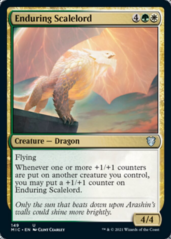 Enduring Scalelord [Innistrad: Midnight Hunt Commander] | Exor Games Truro