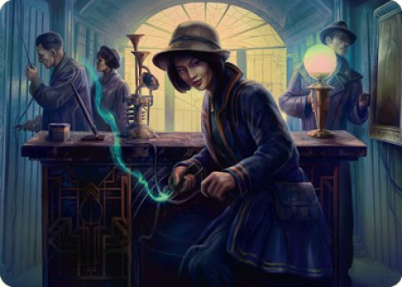 Wiretapping Art Card [Streets of New Capenna Art Series] | Exor Games Truro