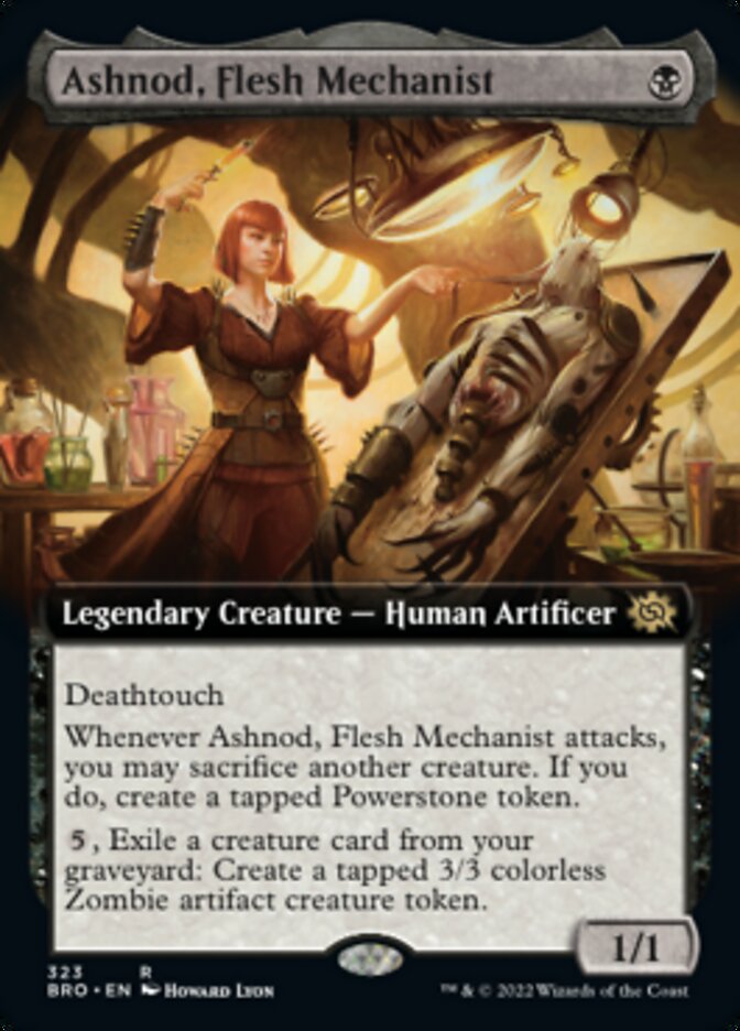 Ashnod, Flesh Mechanist (Extended Art) [The Brothers' War] | Exor Games Truro