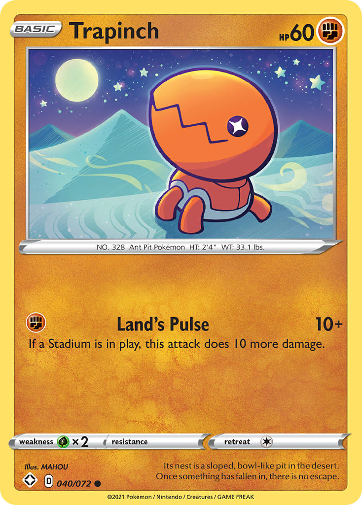 Trapinch (040/072) [Sword & Shield: Shining Fates] | Exor Games Truro