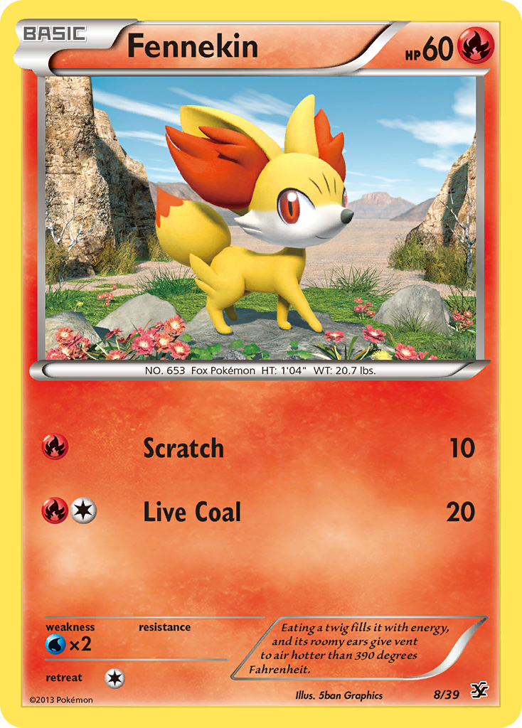 Fennekin (8/39) [XY: Kalos Starter Set] | Exor Games Truro