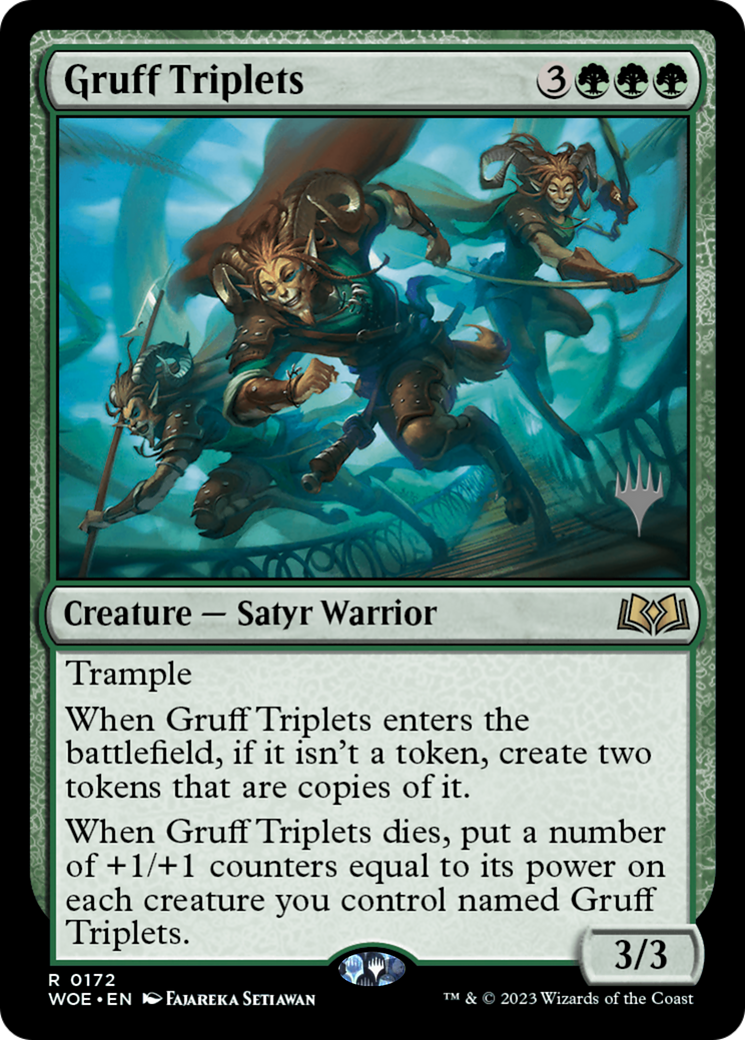 Gruff Triplets (Promo Pack) [Wilds of Eldraine Promos] | Exor Games Truro