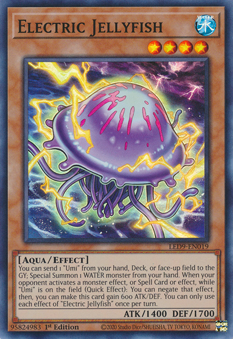 Electric Jellyfish [LED9-EN019] Super Rare | Exor Games Truro