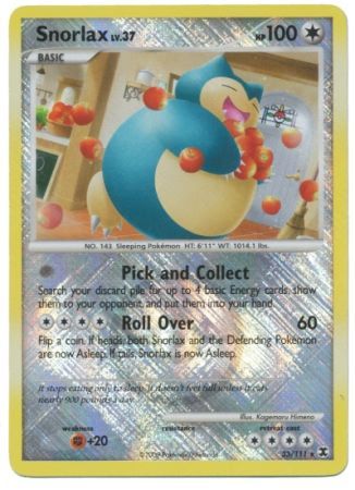 Snorlax (33/111) (League Promo) [Platinum: Rising Rivals] | Exor Games Truro