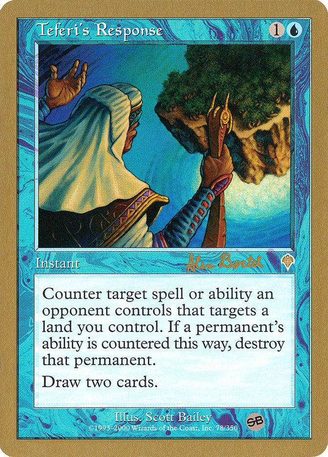 Teferi's Response (Alex Borteh) (SB) [World Championship Decks 2001] | Exor Games Truro