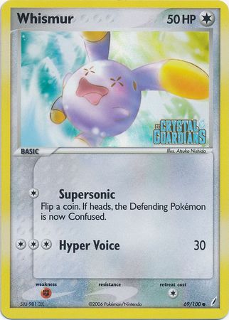 Whismur (69/100) (Stamped) [EX: Crystal Guardians] | Exor Games Truro