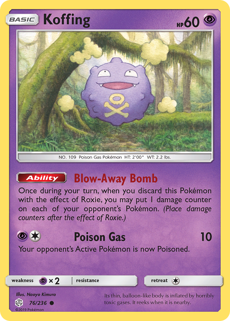 Koffing (76/236) [Sun & Moon: Cosmic Eclipse] | Exor Games Truro