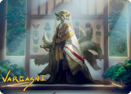 Light-Paws, Emperor's Voice Art Card (Gold-Stamped Signature) [Kamigawa: Neon Dynasty Art Series] | Exor Games Truro
