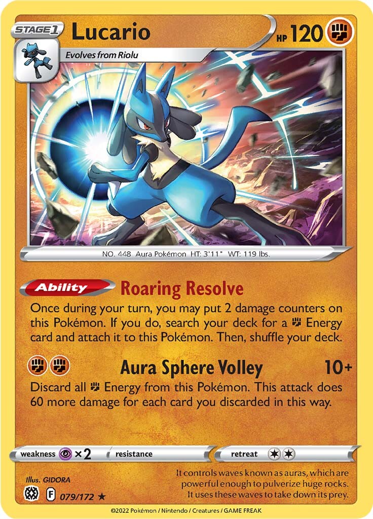 Lucario (079/172) [Sword & Shield: Brilliant Stars] | Exor Games Truro