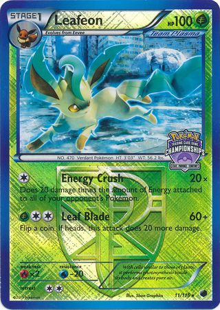 Leafeon (11/116) (States Championship Promo) [Black & White: Plasma Freeze] | Exor Games Truro