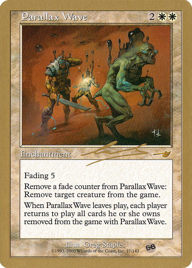 Parallax Wave (Nicolas Labarre) (SB) [World Championship Decks 2000] | Exor Games Truro
