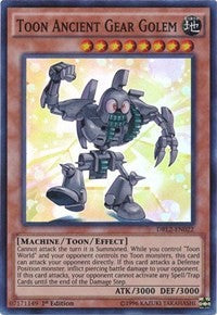 Toon Ancient Gear Golem [DRL2-EN022] Super Rare | Exor Games Truro