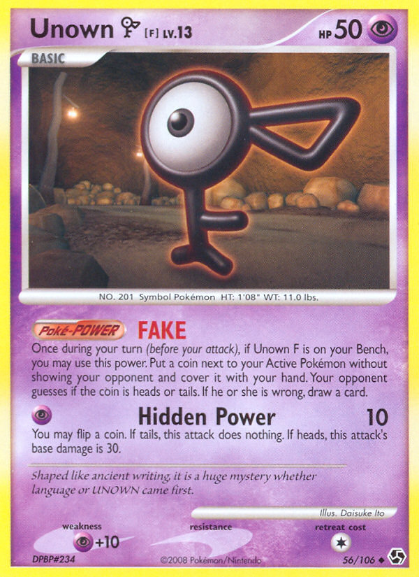 Unown F (56/106) [Diamond & Pearl: Great Encounters] | Exor Games Truro