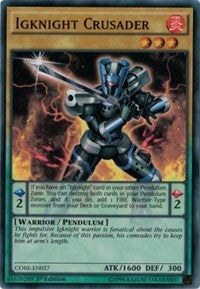 Igknight Crusader [CORE-EN027] Super Rare | Exor Games Truro