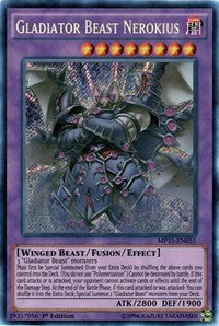 Gladiator Beast Nerokius [MP15-EN051] Secret Rare | Exor Games Truro