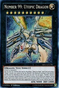 Number 99: Utopic Dragon [MP15-EN190] Secret Rare | Exor Games Truro