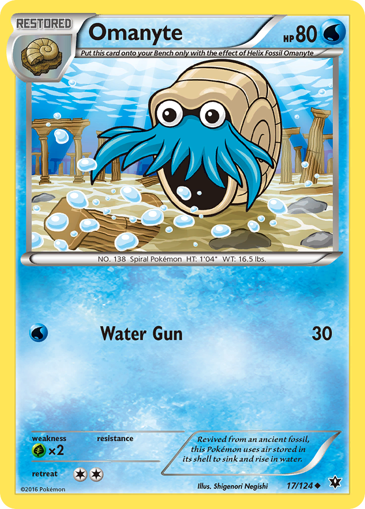 Omanyte (17/124) [XY: Fates Collide] | Exor Games Truro