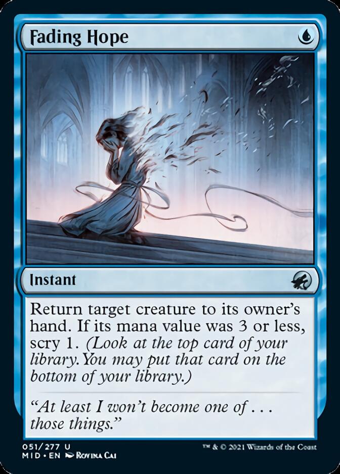 Fading Hope [Innistrad: Midnight Hunt] | Exor Games Truro