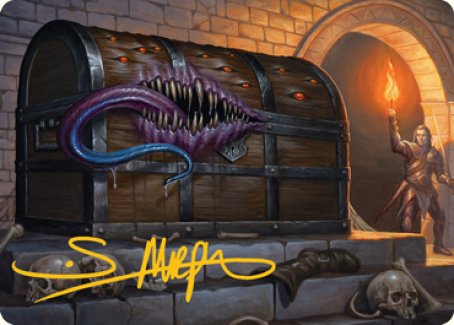Mimic Art Card (Gold-Stamped Signature) [Dungeons & Dragons: Adventures in the Forgotten Realms Art Series] | Exor Games Truro
