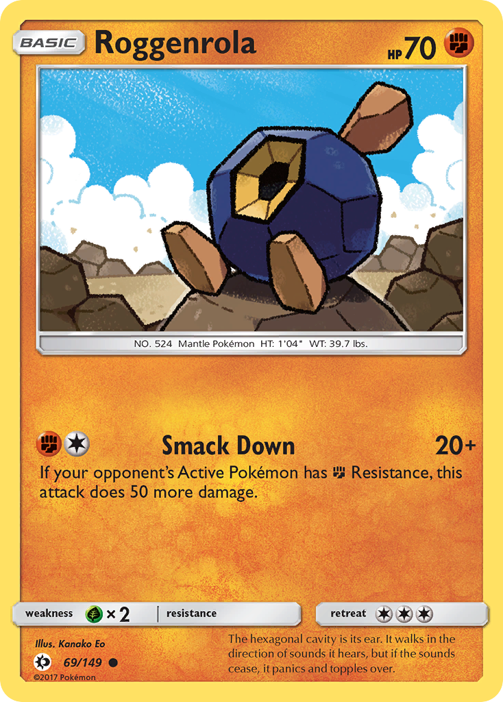 Roggenrola (69/149) [Sun & Moon: Base Set] | Exor Games Truro