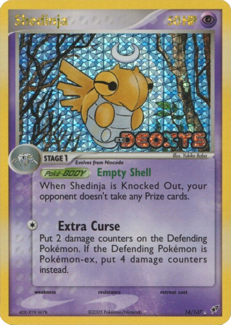 Shedinja (14/107) (Stamped) [EX: Deoxys] | Exor Games Truro