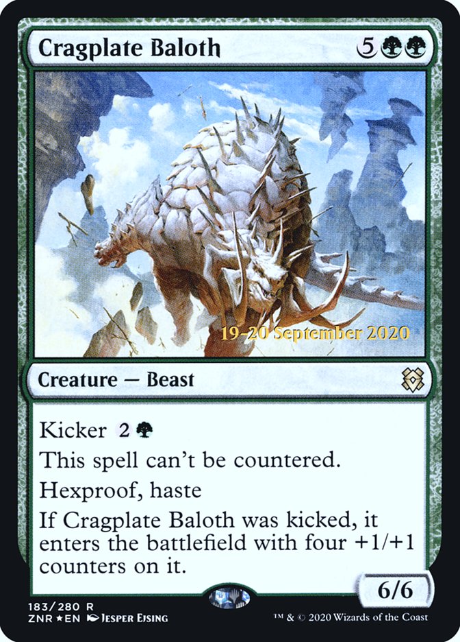 Cragplate Baloth  [Zendikar Rising Prerelease Promos] | Exor Games Truro