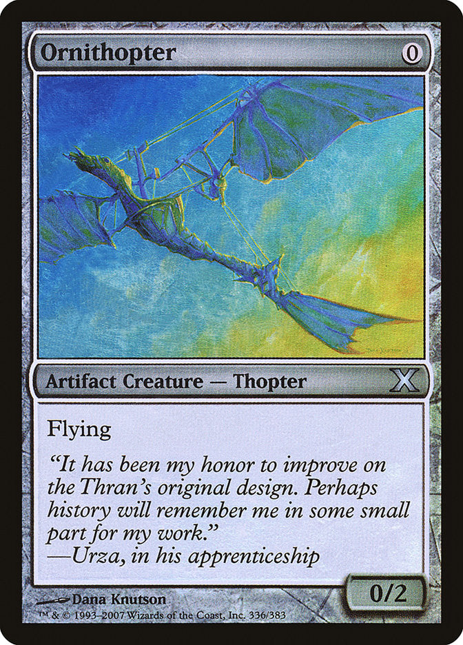 Ornithopter (Premium Foil) [Tenth Edition] | Exor Games Truro