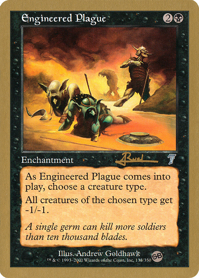 Engineered Plague (Antoine Ruel) (SB) [World Championship Decks 2001] | Exor Games Truro