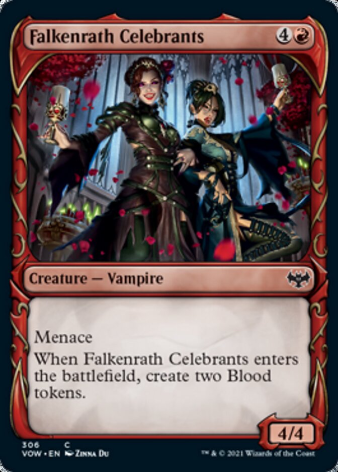 Falkenrath Celebrants (Showcase Fang Frame) [Innistrad: Crimson Vow] | Exor Games Truro