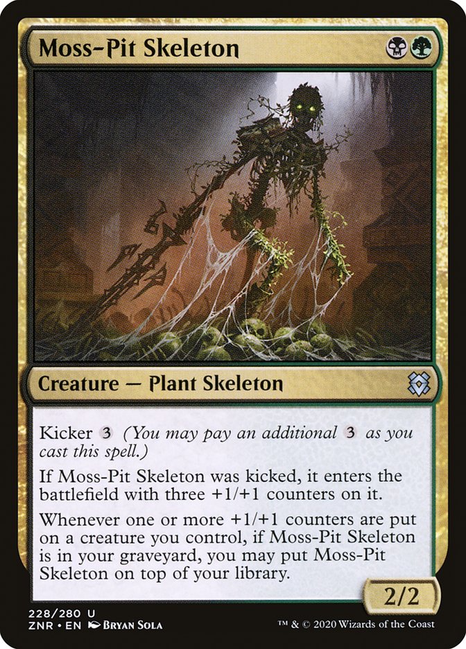 Moss-Pit Skeleton [Zendikar Rising] | Exor Games Truro