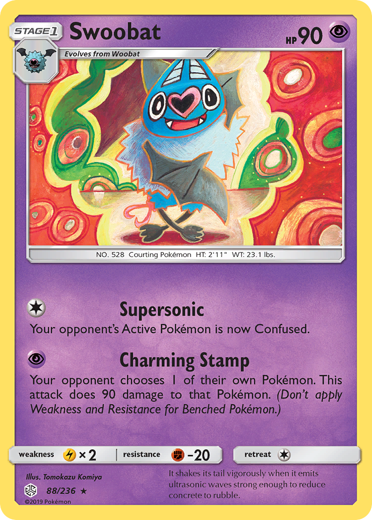Swoobat (88/236) [Sun & Moon: Cosmic Eclipse] | Exor Games Truro