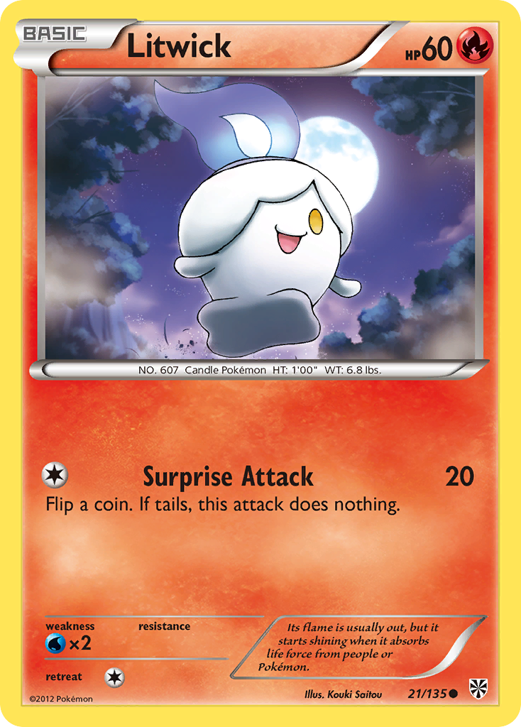 Litwick (21/135) [Black & White: Plasma Storm] | Exor Games Truro