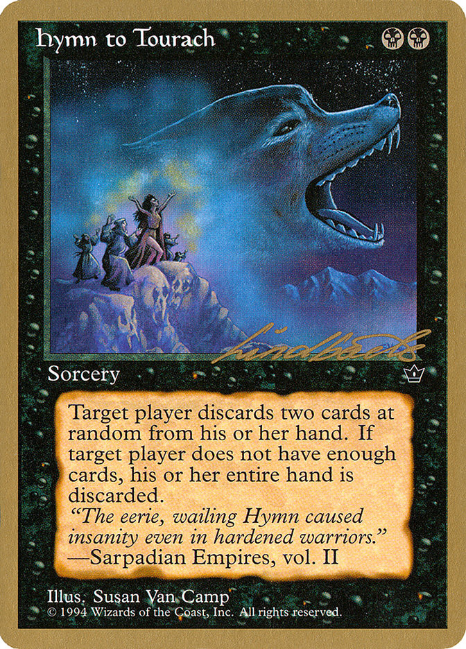 Hymn to Tourach (Wolf) (Leon Lindback) [Pro Tour Collector Set] | Exor Games Truro