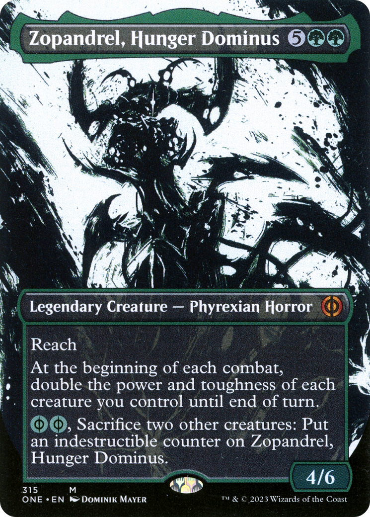 Zopandrel, Hunger Dominus (Borderless Ichor) [Phyrexia: All Will Be One] | Exor Games Truro