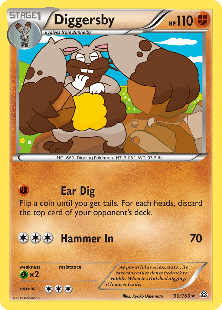 Diggersby (90/160) [XY: Primal Clash] | Exor Games Truro