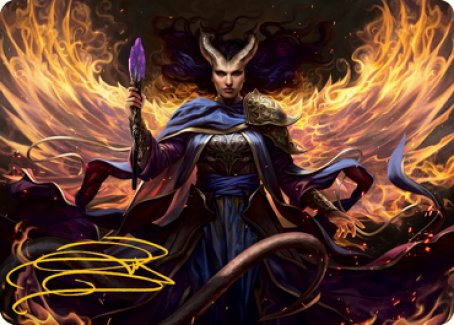 Farideh, Devil's Chosen Art Card (Gold-Stamped Signature) [Dungeons & Dragons: Adventures in the Forgotten Realms Art Series] | Exor Games Truro