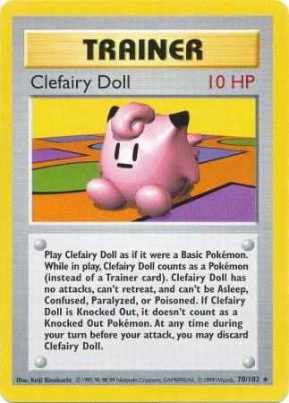 Clefairy Doll (70/102) [Base Set Shadowless Unlimited] | Exor Games Truro