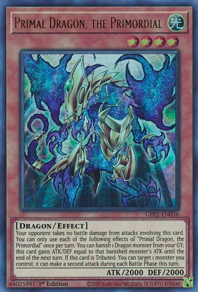 Primal Dragon, the Primordial [GFP2-EN036] Ultra Rare | Exor Games Truro