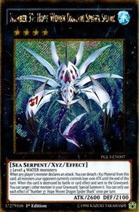 Number 37: Hope Woven Dragon Spider Shark [PGL3-EN007] Gold Secret Rare | Exor Games Truro