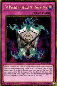 The Phantom Knights of Tomb Shield [PGL3-EN017] Gold Secret Rare | Exor Games Truro