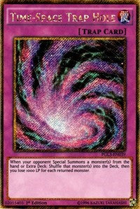 Time-Space Trap Hole [PGL3-EN039] Gold Secret Rare | Exor Games Truro