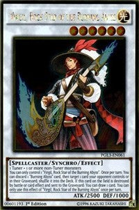 Virgil, Rock Star of the Burning Abyss [PGL3-EN061] Gold Rare | Exor Games Truro