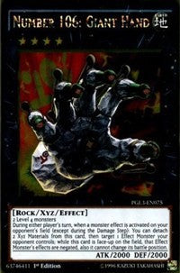 Number 106: Giant Hand [PGL3-EN075] Gold Rare | Exor Games Truro