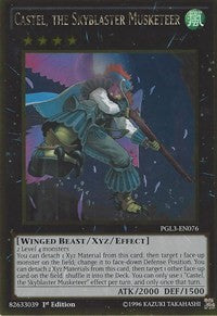 Castel, the Skyblaster Musketeer [PGL3-EN076] Gold Rare | Exor Games Truro