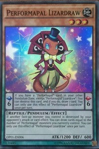 Performapal Lizardraw [OP01-EN006] Super Rare | Exor Games Truro