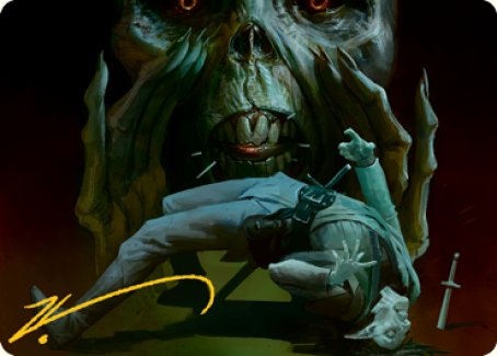 Power Word Kill Art Card (Gold-Stamped Signature) [Dungeons & Dragons: Adventures in the Forgotten Realms Art Series] | Exor Games Truro