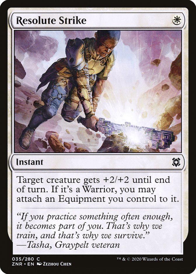 Resolute Strike [Zendikar Rising] | Exor Games Truro