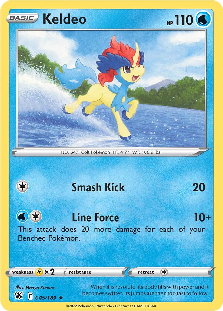 Keldeo (045/189) (Theme Deck Exclusive) [Sword & Shield: Astral Radiance] | Exor Games Truro