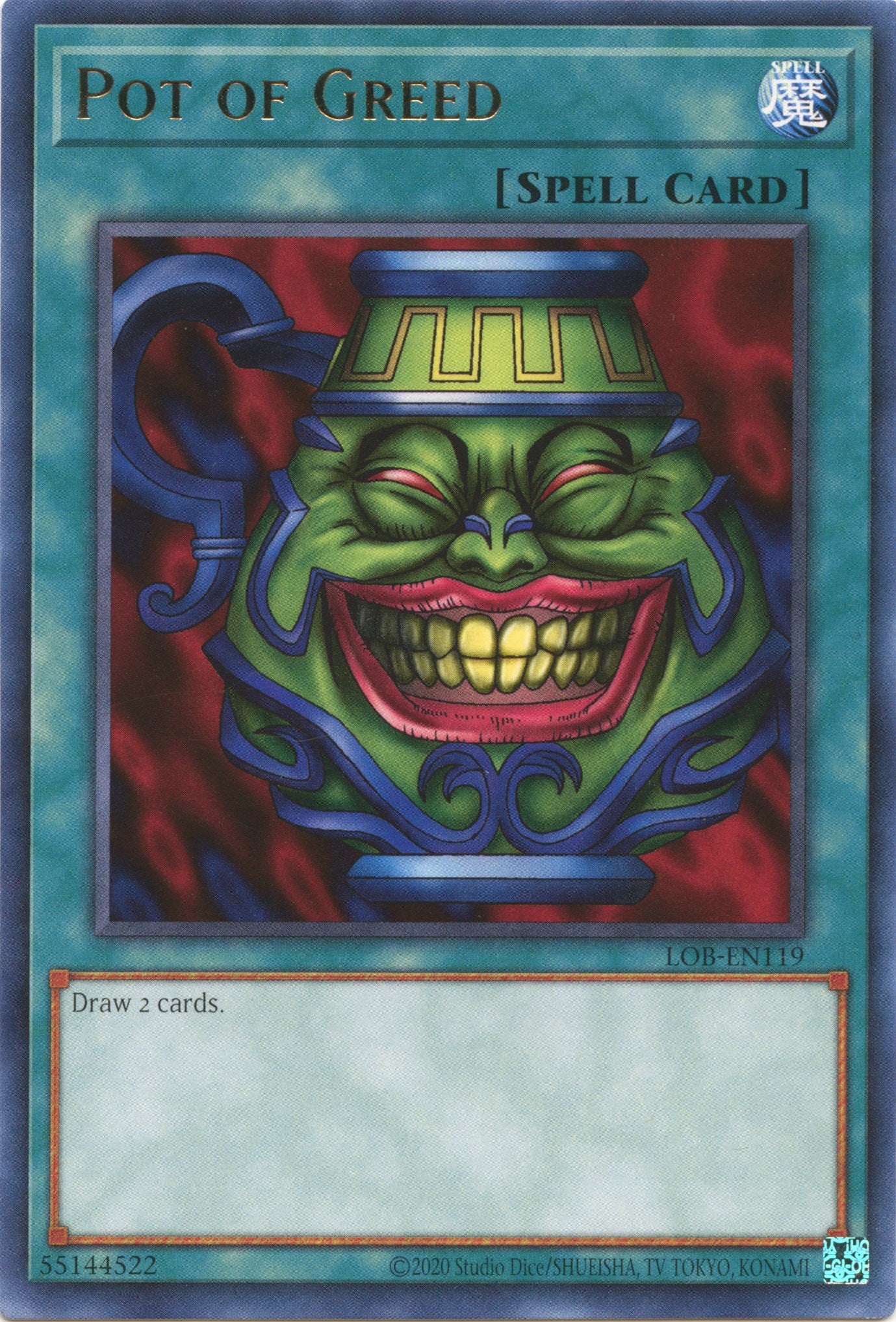 Pot of Greed (25th Anniversary) [LOB-EN119] Rare | Exor Games Truro